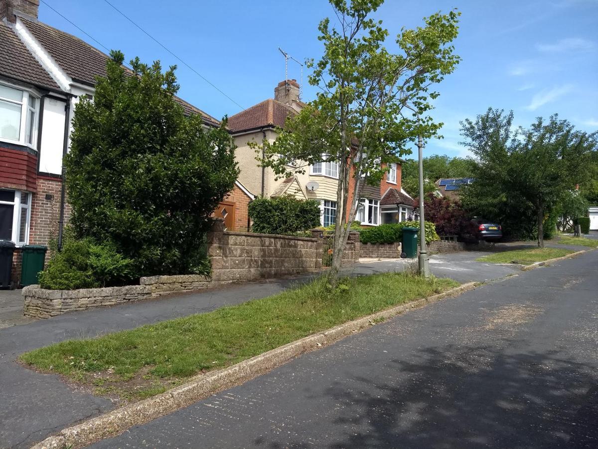 Ferienwohnung Quiet Comfortable Patcham Studio Free Parking Hallway Shared With Host Hove Exterior foto